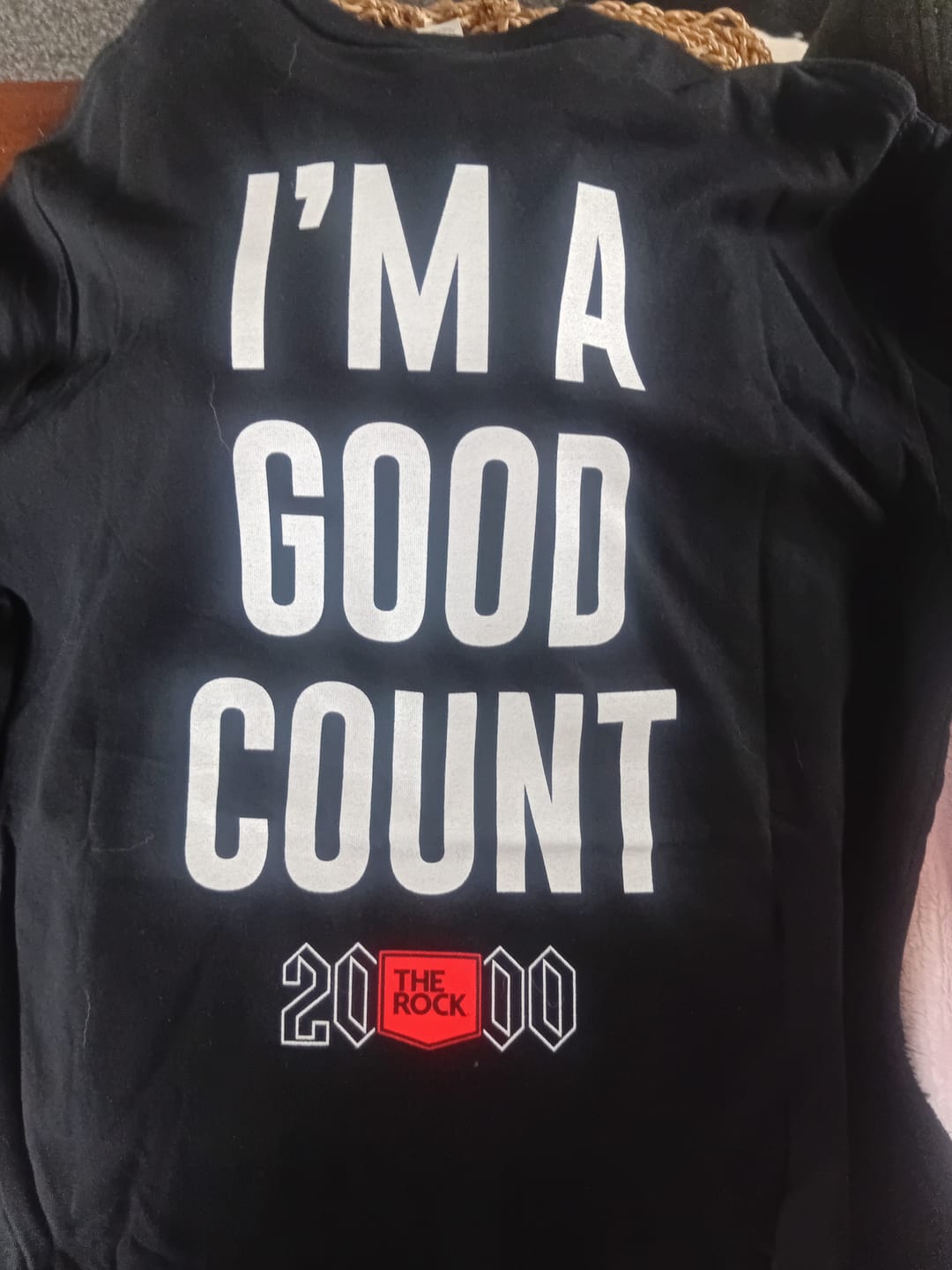 Customer photo review of The Rock 2000 Good Counts T-Shirt 2026