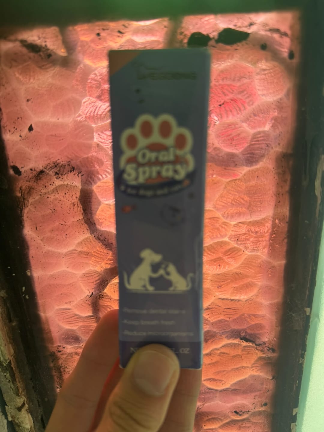 Customer photo review of Spray Dental Para Perros y Gatos