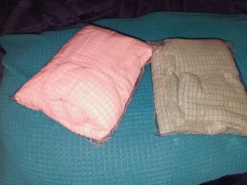 Customer photo review of Ribbed Corduroy Cushion Cover