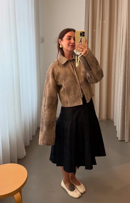 Customer photo review of Ziva Tie-Dye Bomber Jacket
