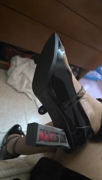 Customer photo review of Thorn Mary Janes