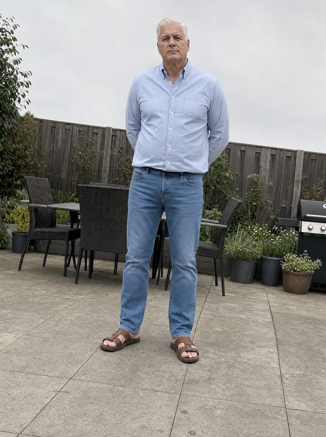 Customer photo review of The Precision Jeans – Stone Blue