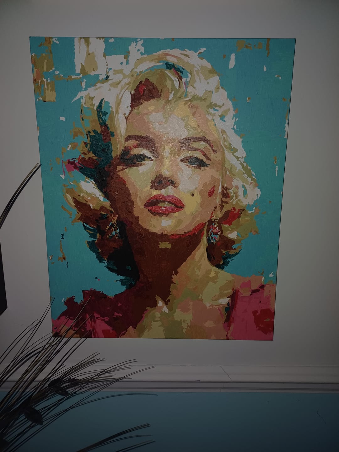 Customer photo review of Expressive Marilyn | Paint by Number