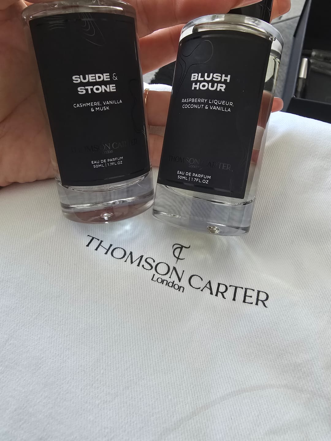 Customer photo review of Suede & Stone | Eau de Parfum