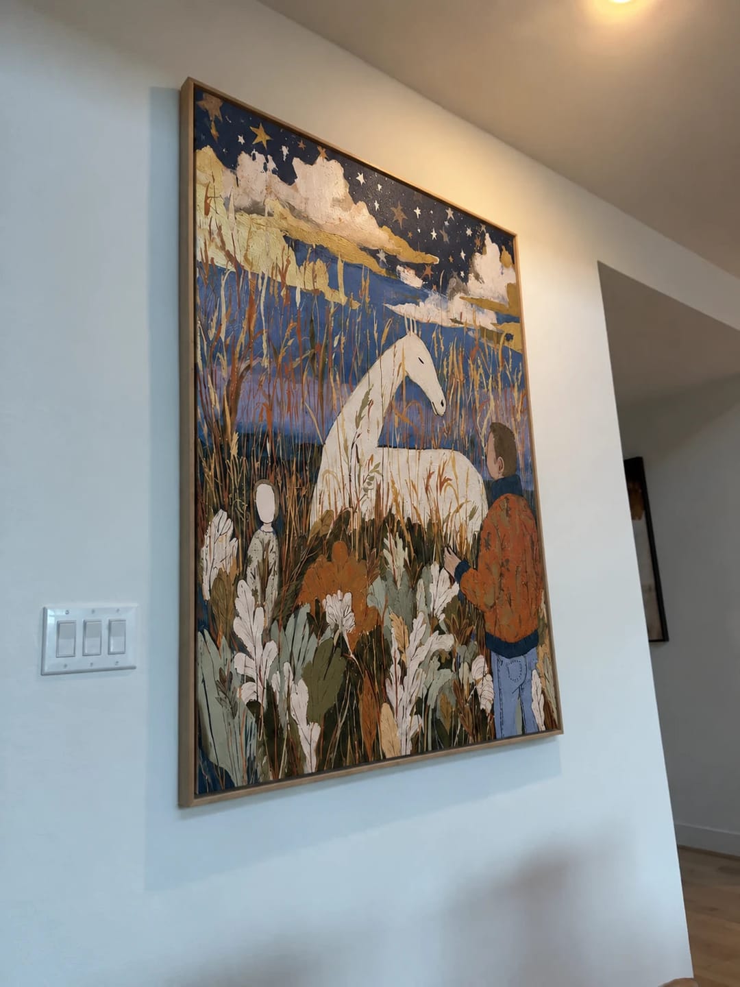 Customer photo review of Modern Folk Art ｜ Encounter Beneath the Starry Sky
