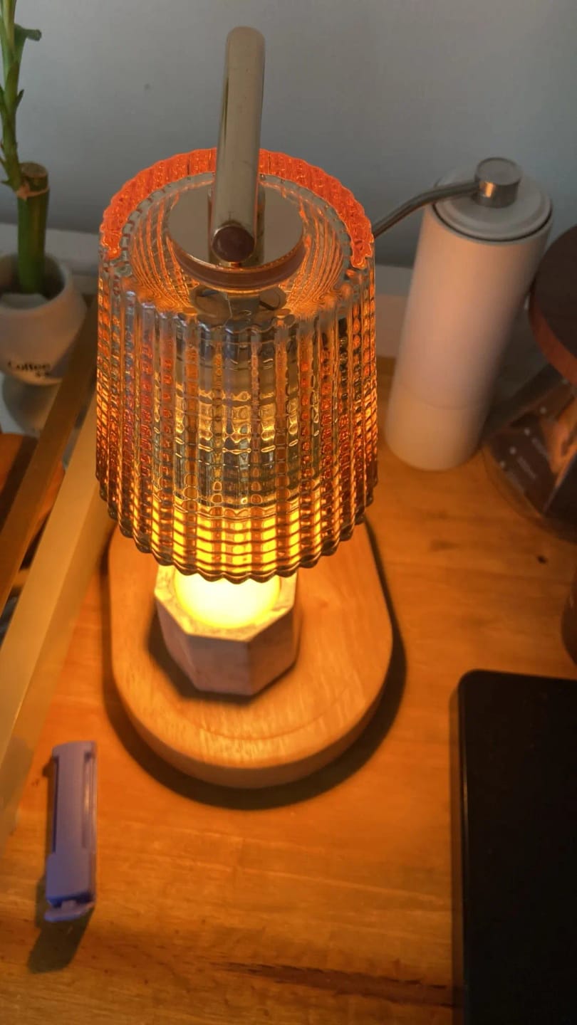 Customer photo review of Dimmable Candle Warmer Lamp
