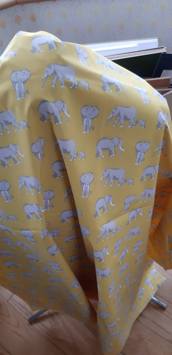 Customer photo review of Elephant Family Polycotton Fabric