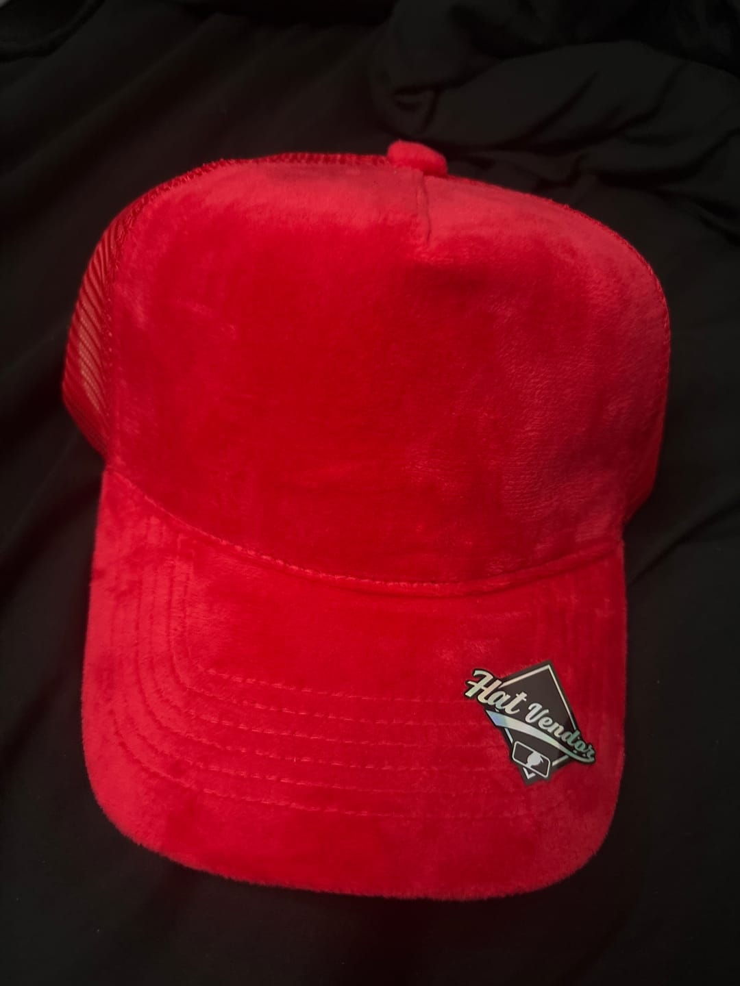 Customer photo review of Velvet Trucker Hat