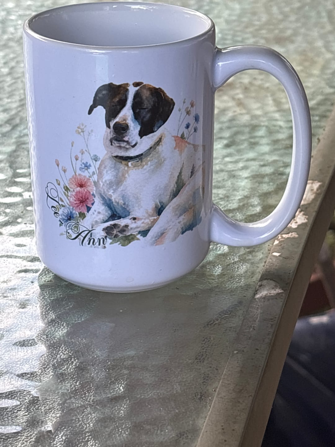 Customer photo review of Watercolor - Personalized Mug