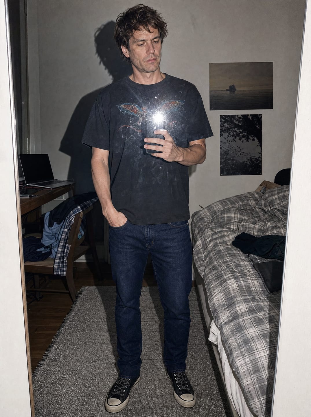 Customer photo review of The Precision Jeans – Midnight