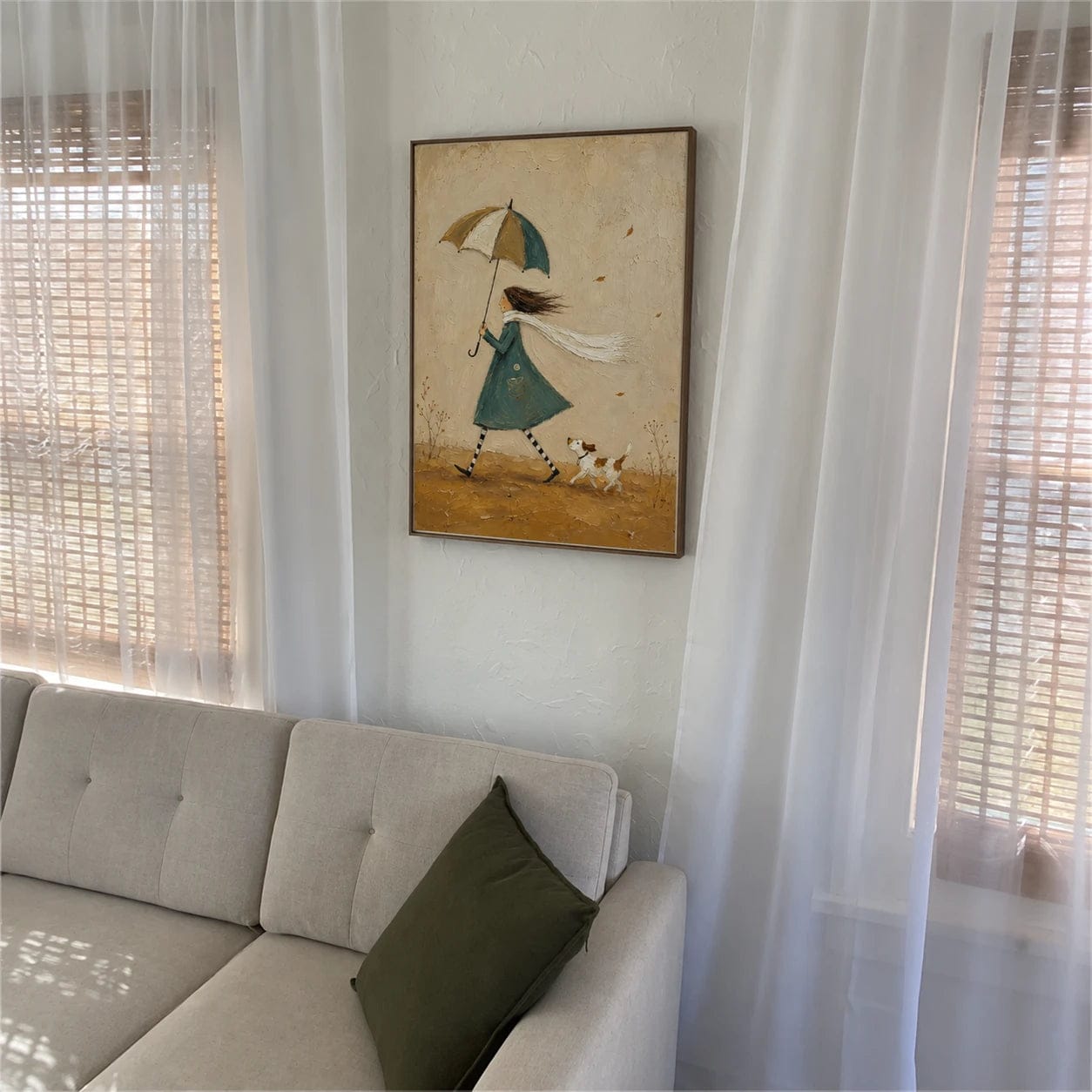 Customer photo review of Modern Folk Art｜Autumn Stroll Companion
