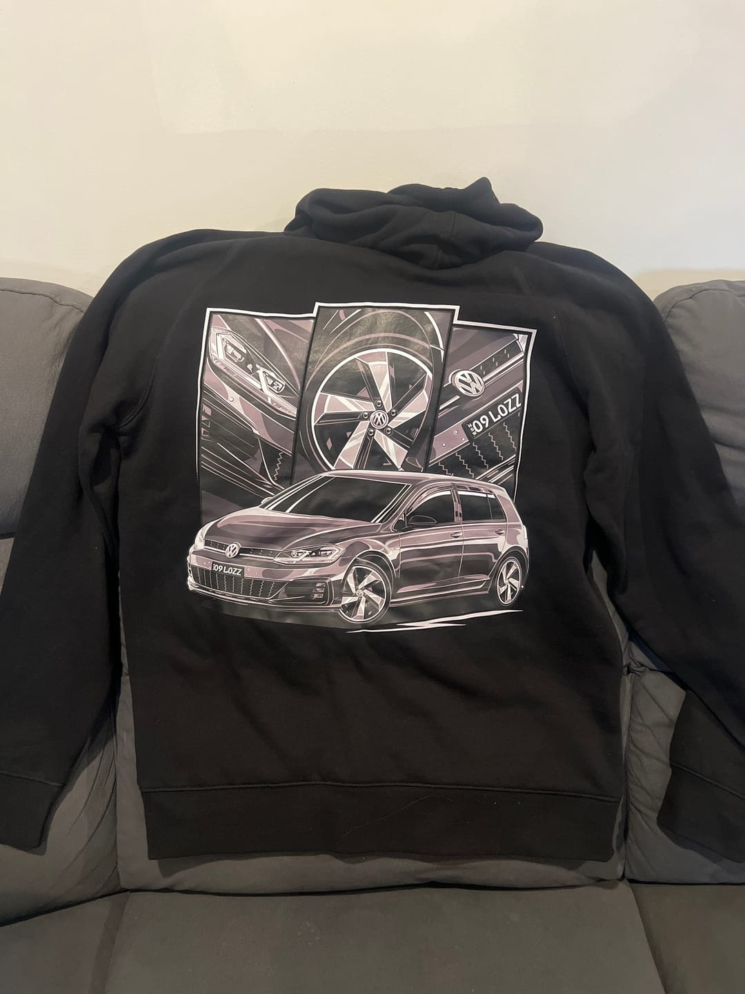 Customer photo review of Your Car On A Hoodie - Deluxe Edition