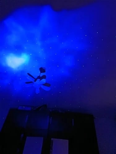 Customer photo review of Astronaut Galaxy Projector
