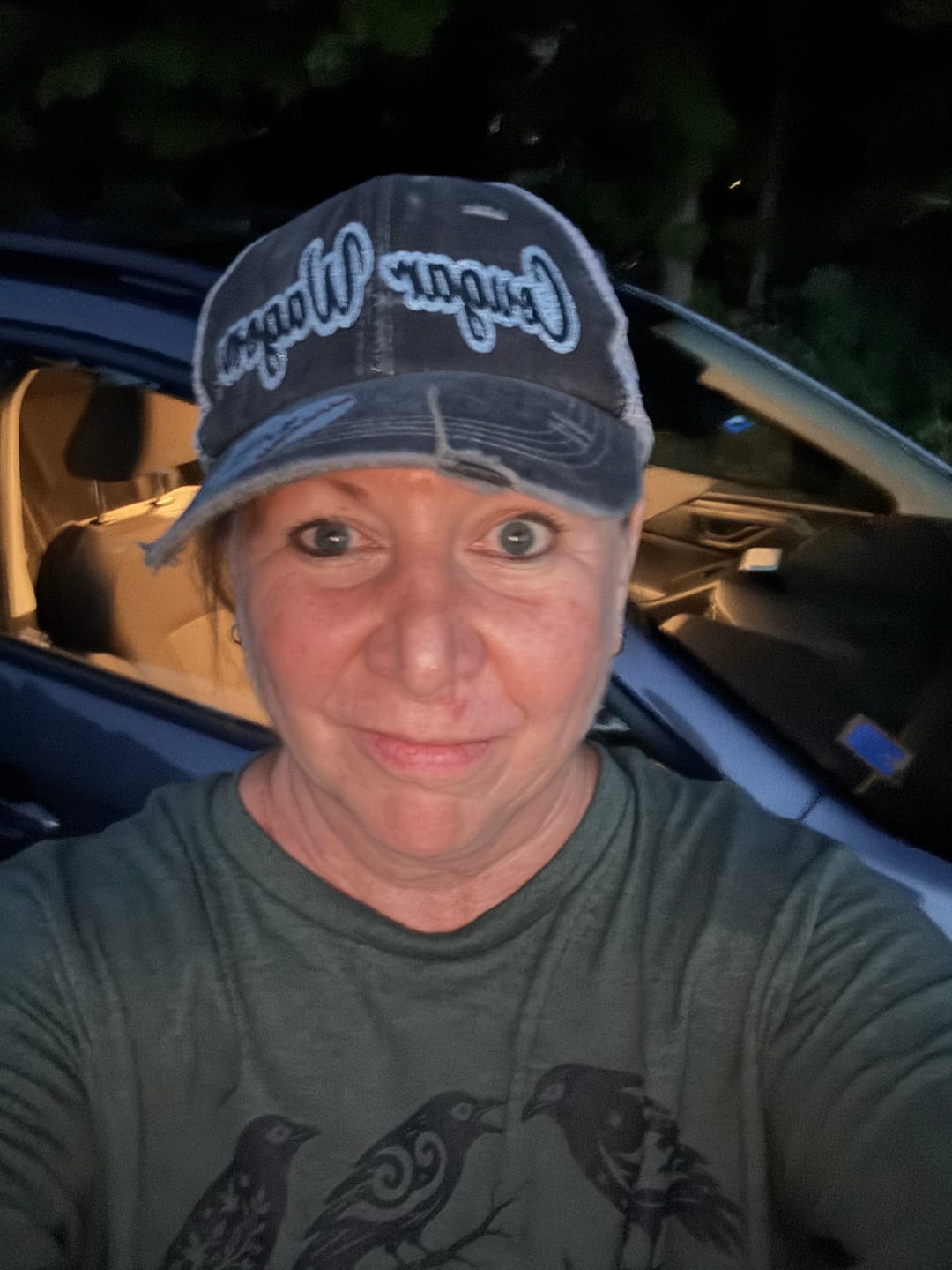 Customer photo review of Folk-Art Crows Long-Sleeve Tee