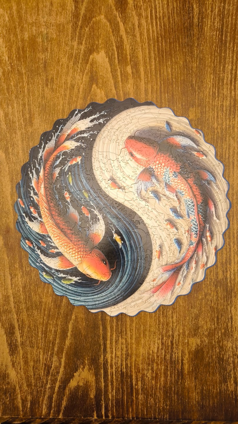 Customer photo review of Koi Yin Yang - Ahşap Puzzle