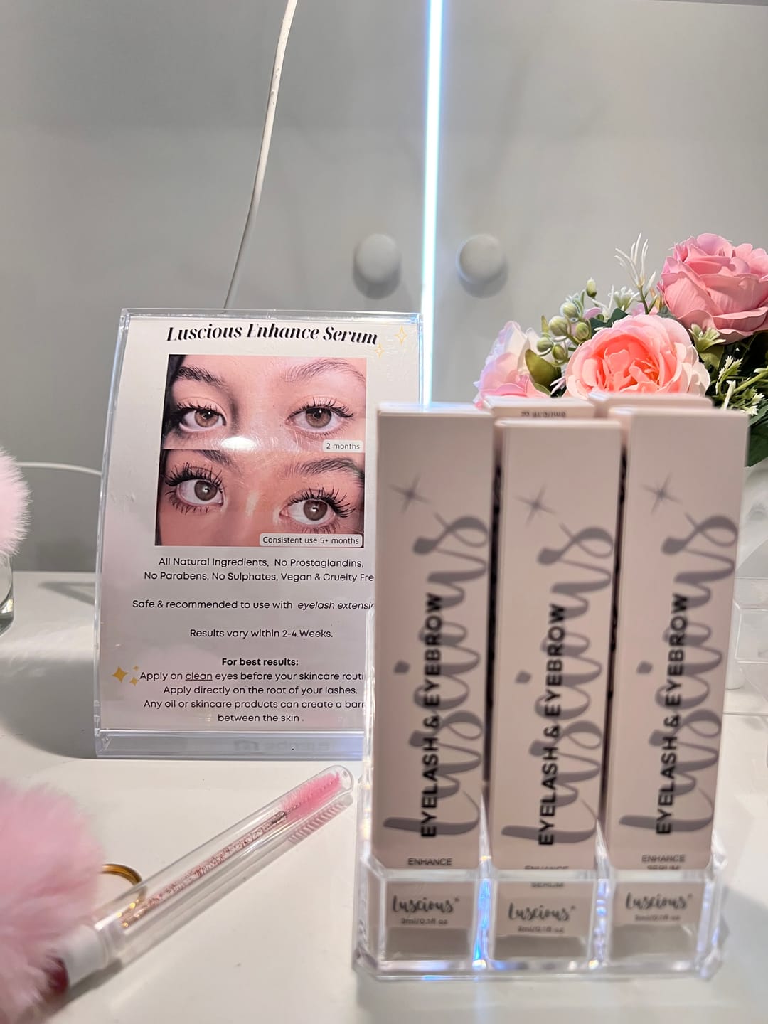 Customer photo review of Luscious Lash Enhance Serum Digital Freebie