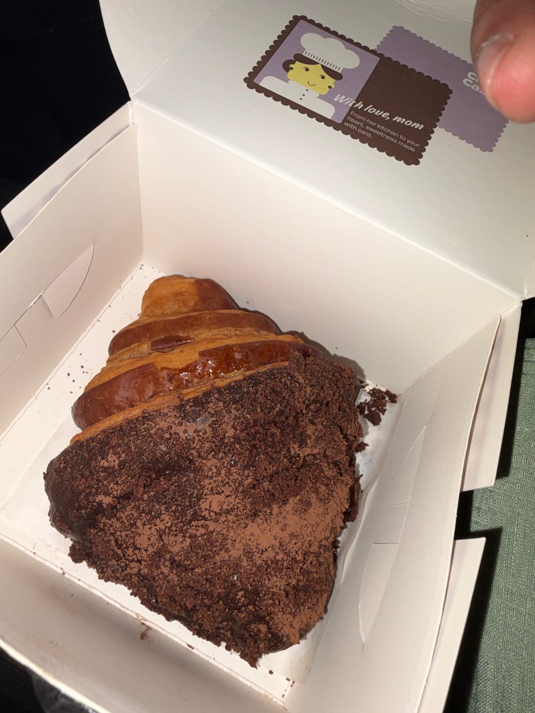 Customer photo review of Chocolate Croissant [2 Pcs]