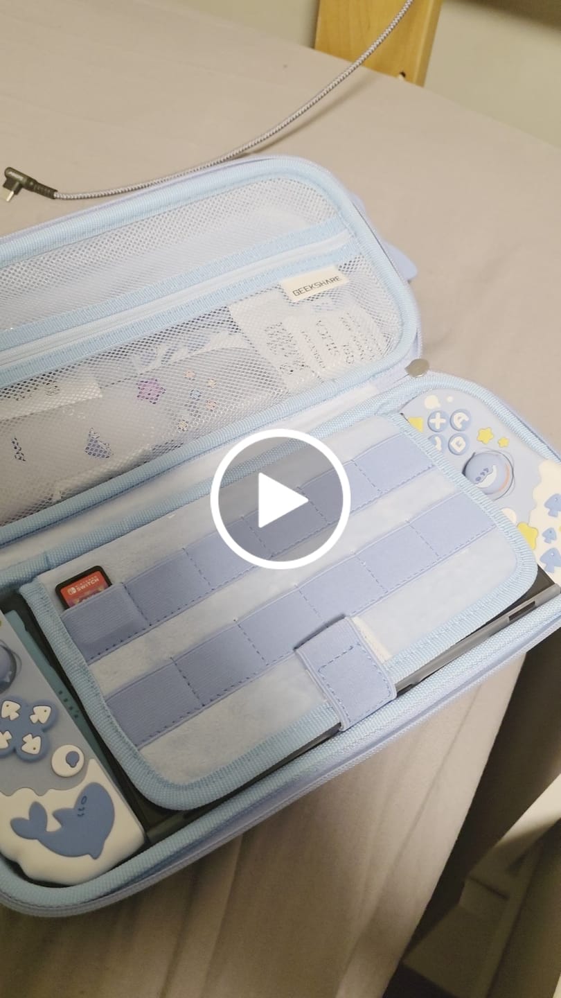 Customer video review of GeekShare Shark Party Silicone Controller Grip Case Set for Switch 2