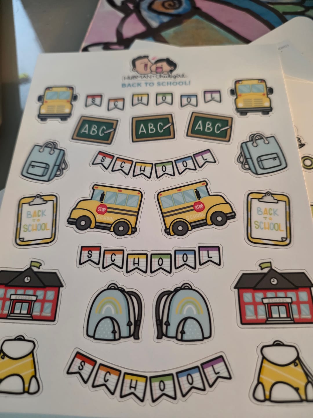 Customer photo review of Back to School! Sticker Sheet