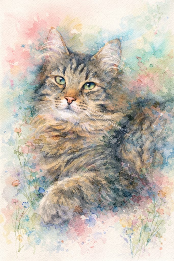 Customer photo review of Aquarelle - Poster personnalisé