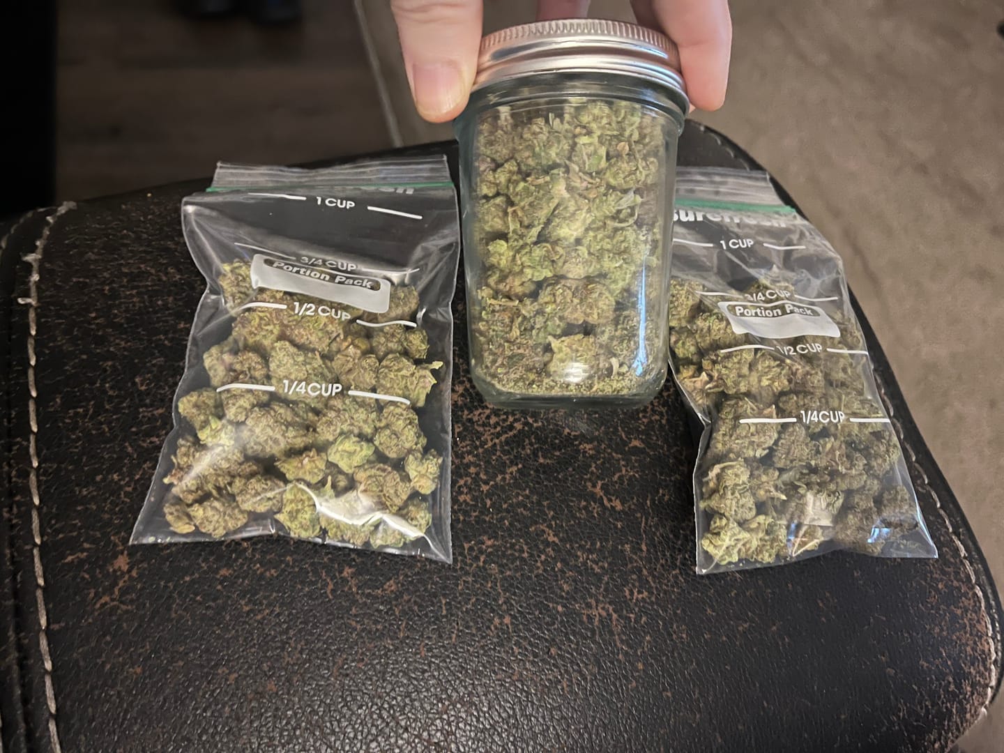 Customer photo review of Bruce Banner THCA Flower (Budget)