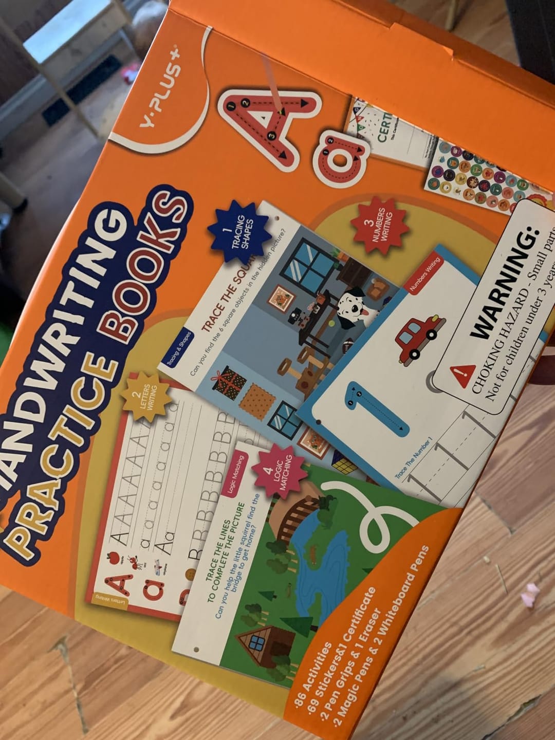 Customer photo review of Magic Grooved Writing Practice Books for Kids Ages 3-8