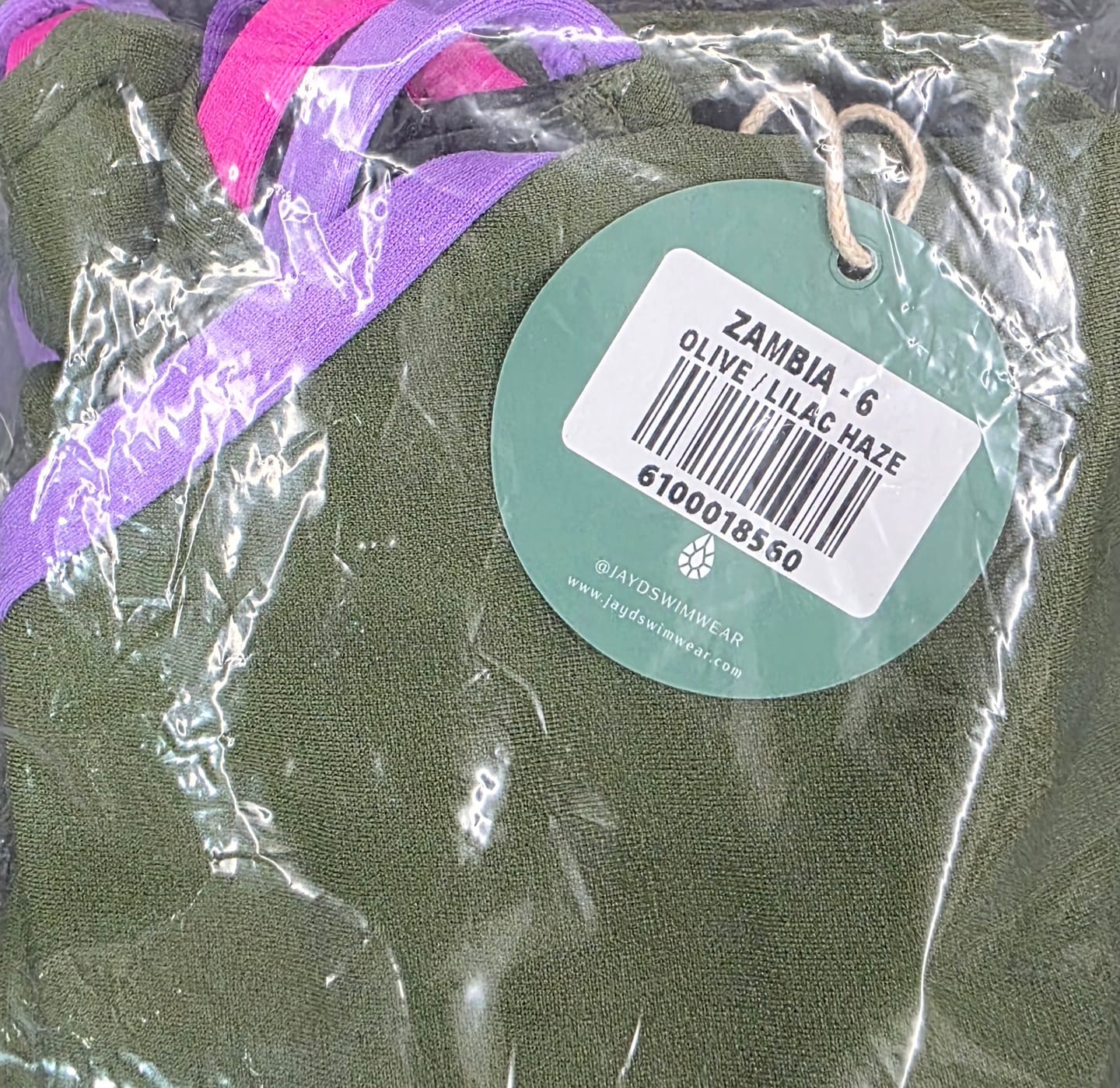 Customer photo review of ZAMBIA ONE PIECE - Olive|Lilac Haze