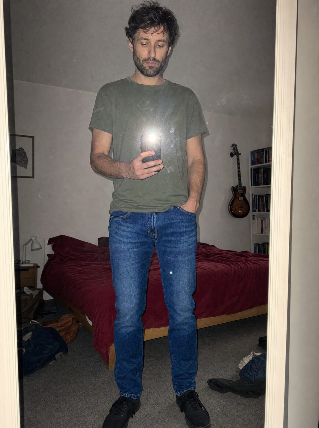 Customer photo review of The Precision Jeans – Indigo
