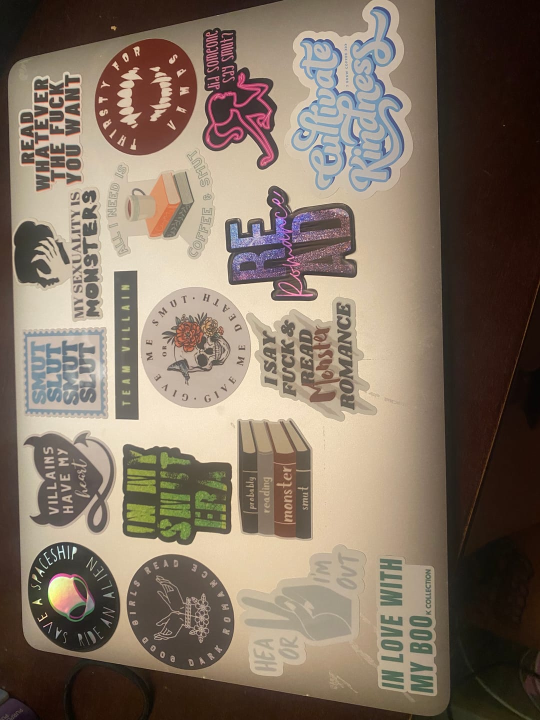 Customer photo review of probably smut mystery sticker collection special