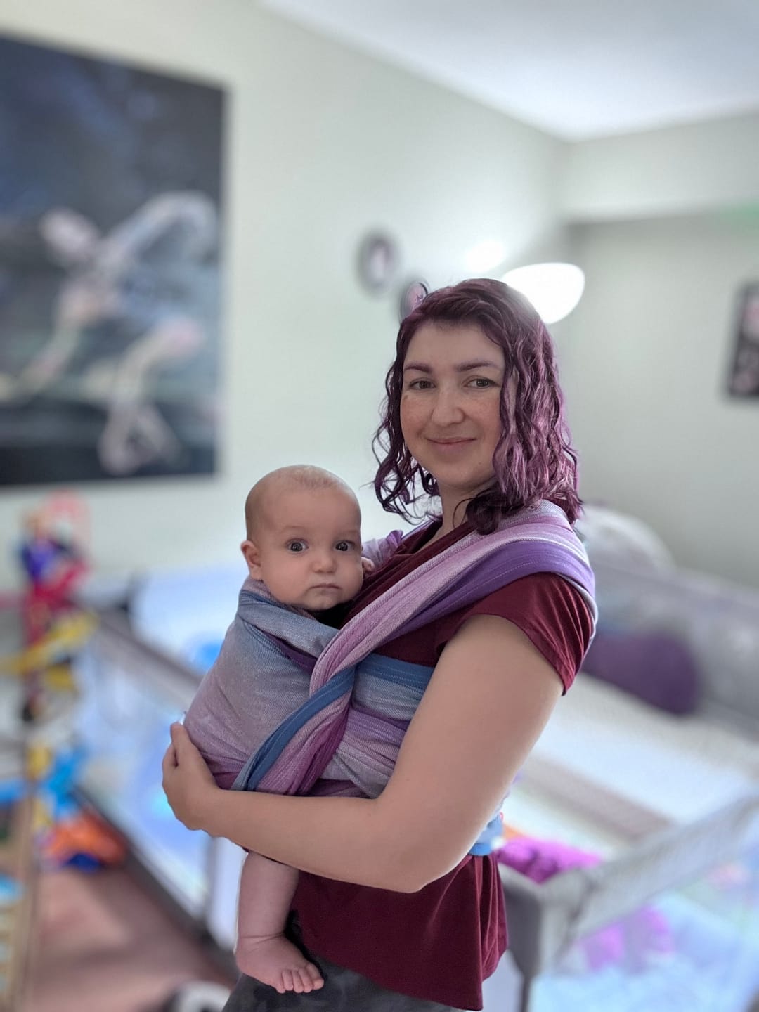 Customer photo review of Écharpe Tissée | Améthyste