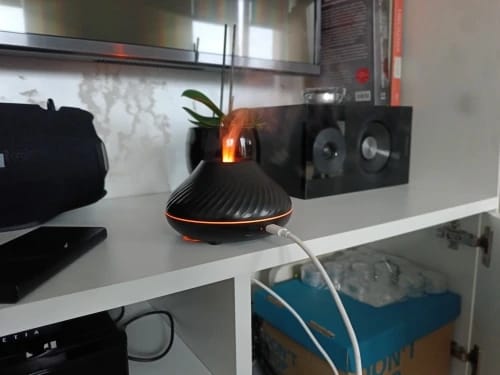 Customer photo review of Volcano Flame Aroma Diffuser