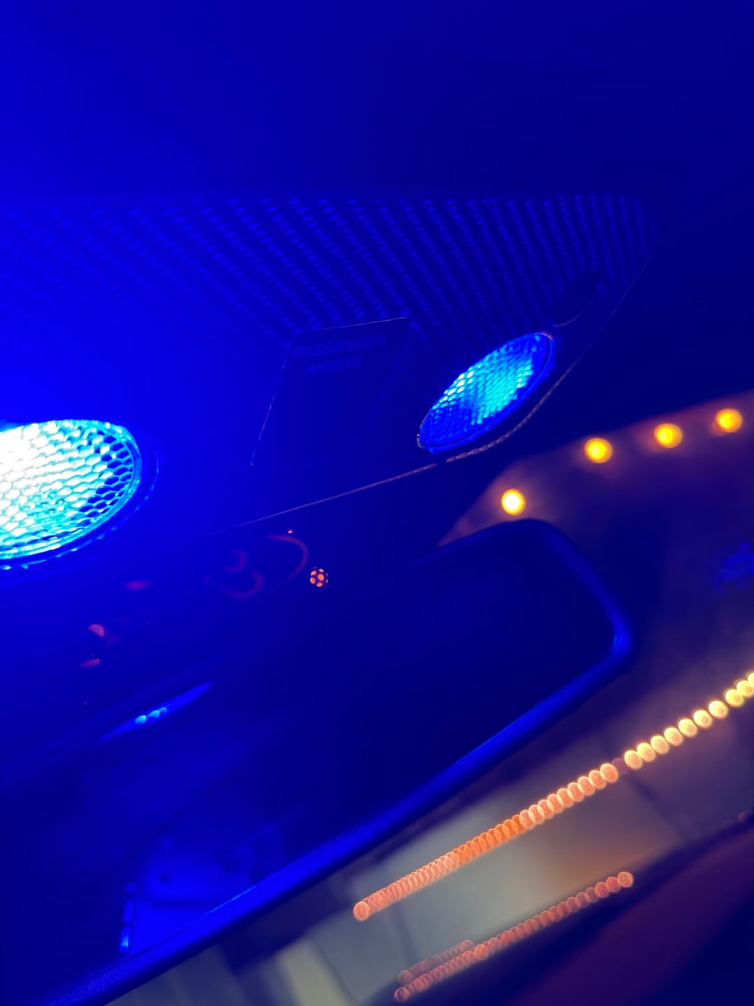 Customer photo review of Carbon Fiber Overhead Dome Light Trim Overlay for Mustang 2015-2023