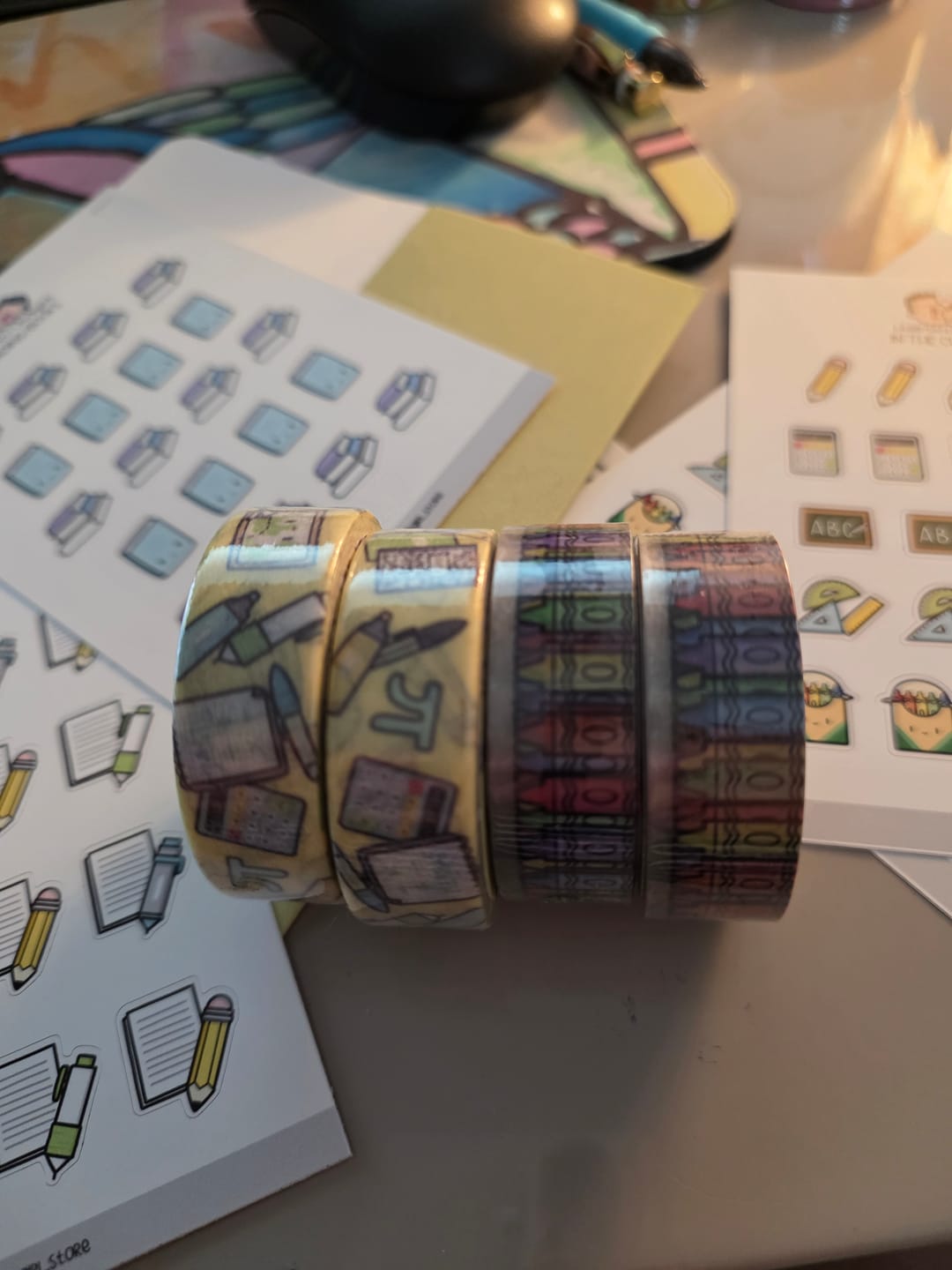 Customer photo review of Back to School Washi Tape