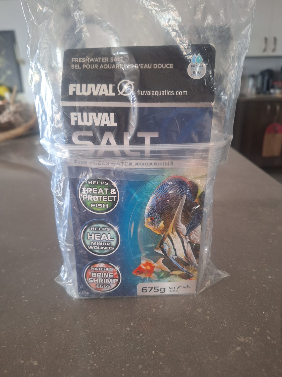 Customer photo review of Fluval Aquarium Salt 675g