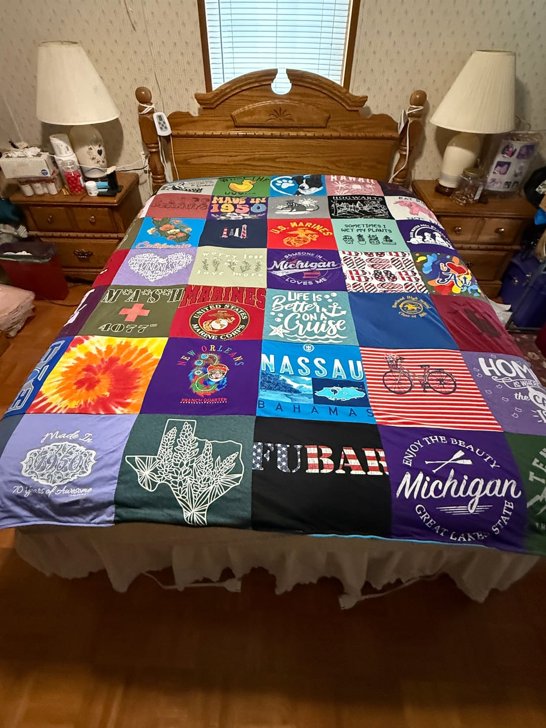 Customer photo review of Project Repat T-Shirt Quilt