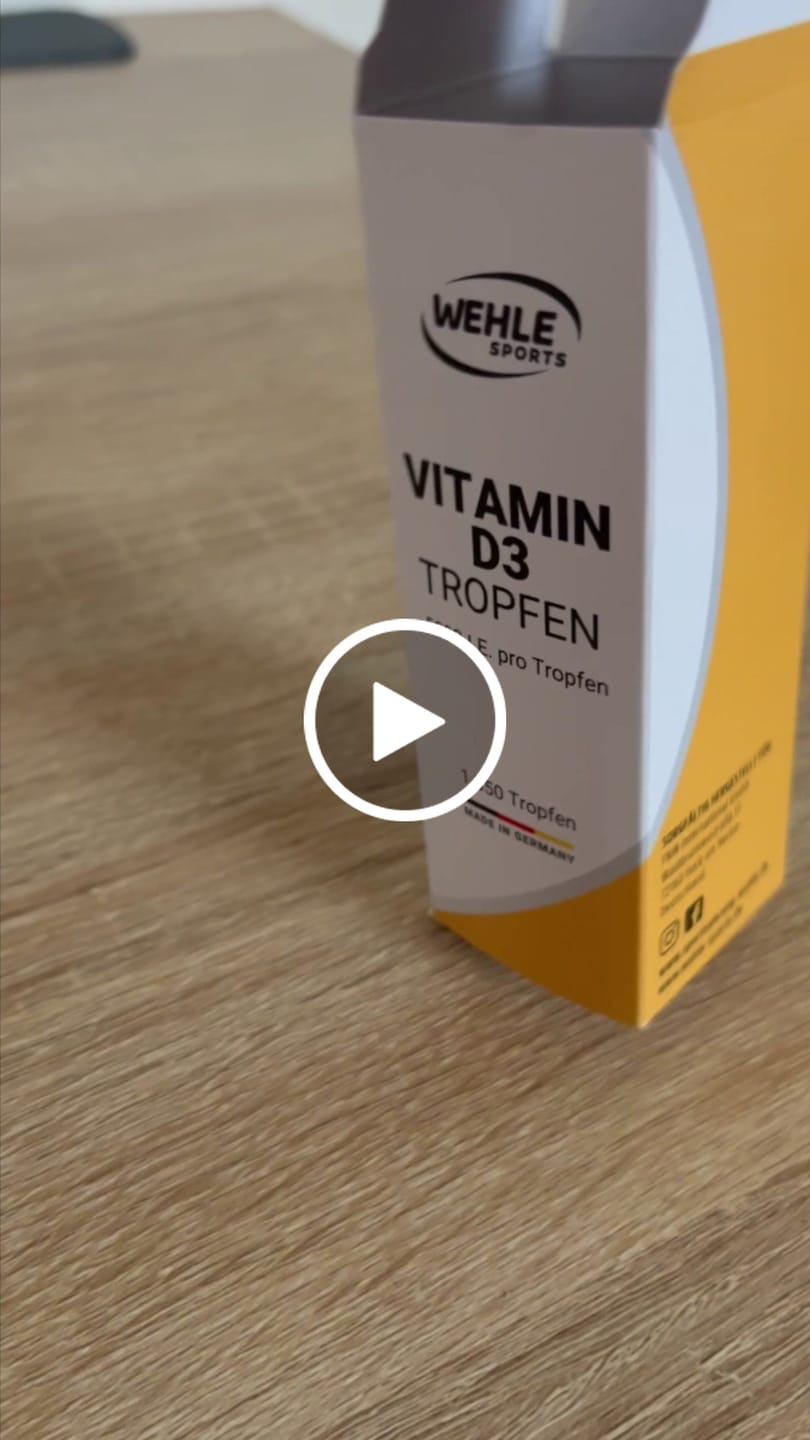 Customer video review of Wehle Sports Vitamin D3 5000 IE pro Tropfen hochdosiert - 50ml