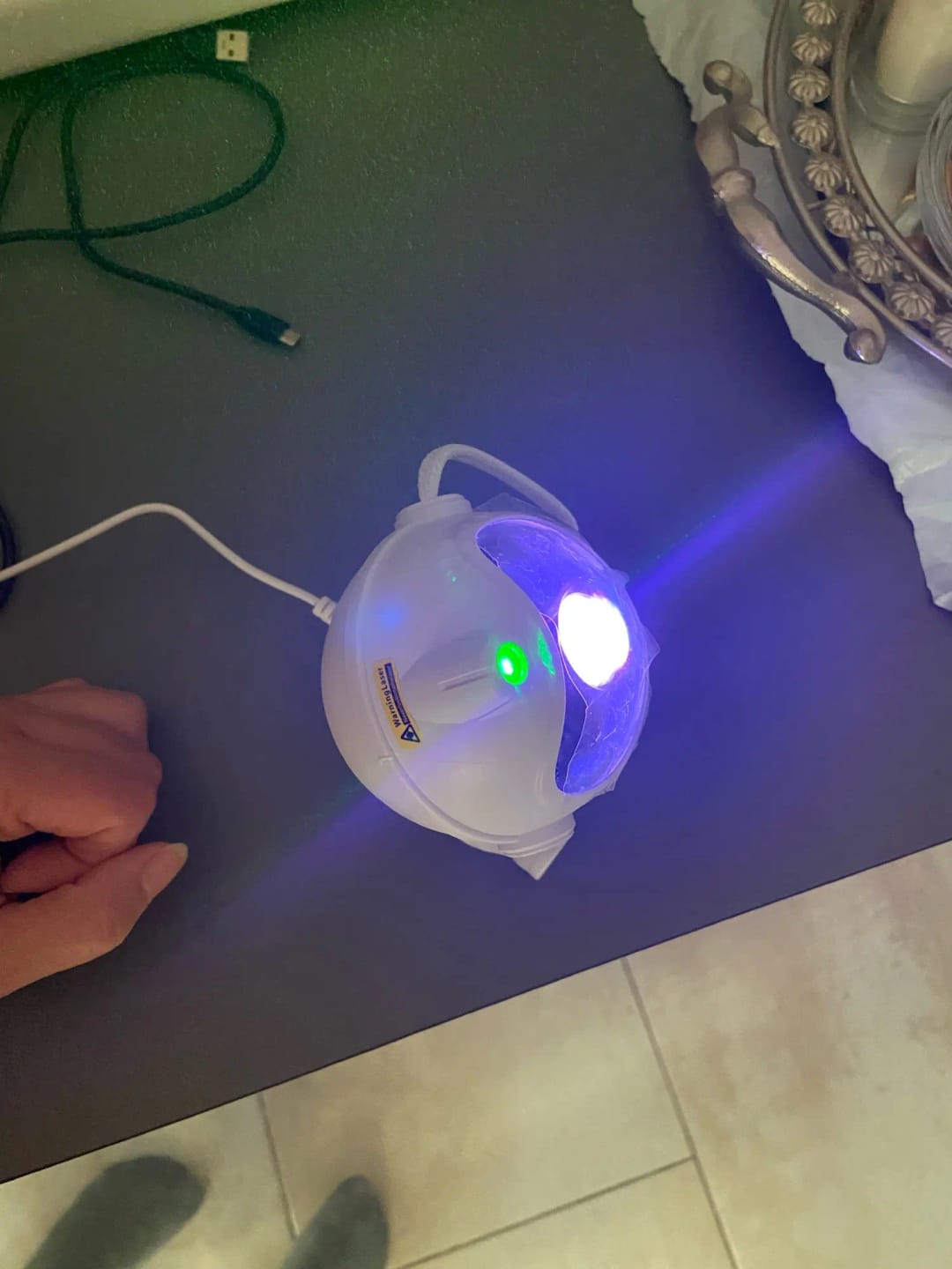 Customer photo review of Astronaut Galaxy Projector