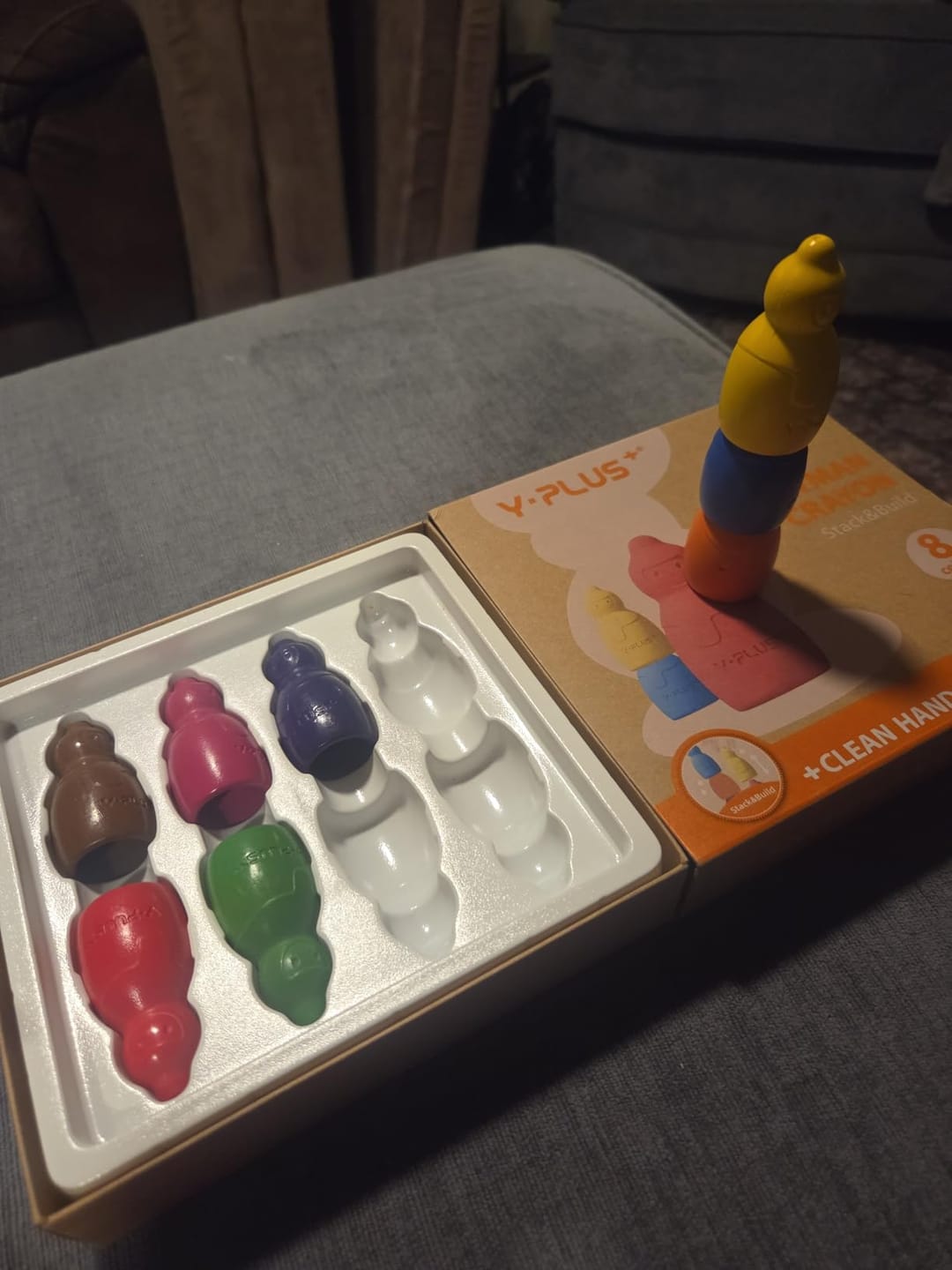 Customer photo review of Jumbo Crayons