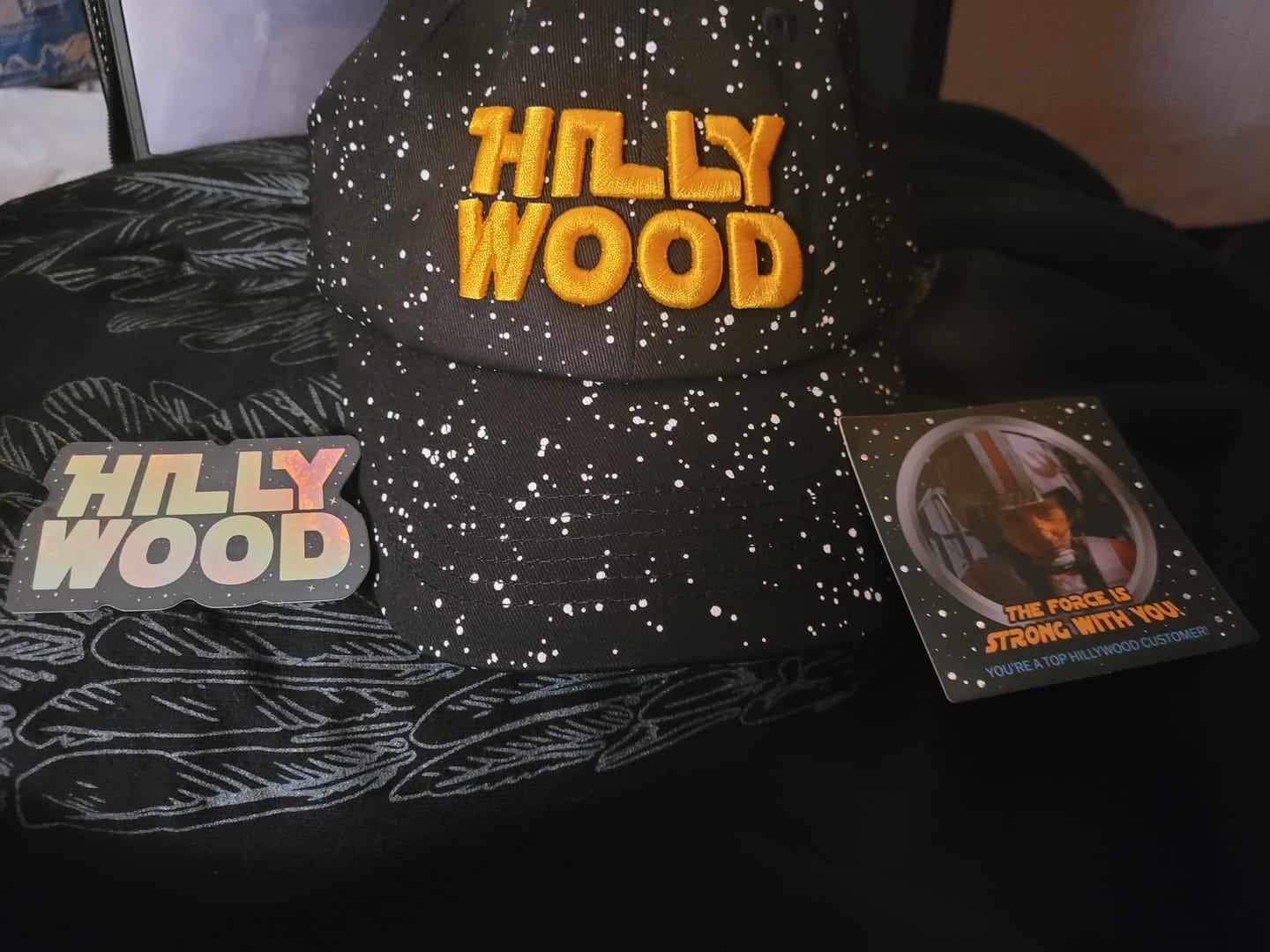 Customer photo review of Holographic Galactic Hillywood Sticker