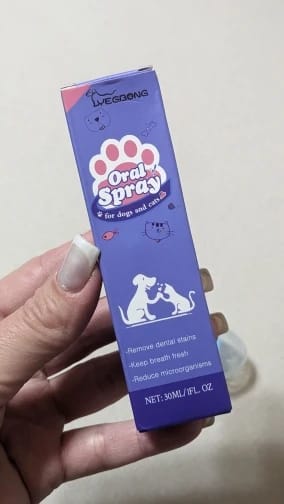 Customer photo review of Spray Dental Para Perros y Gatos