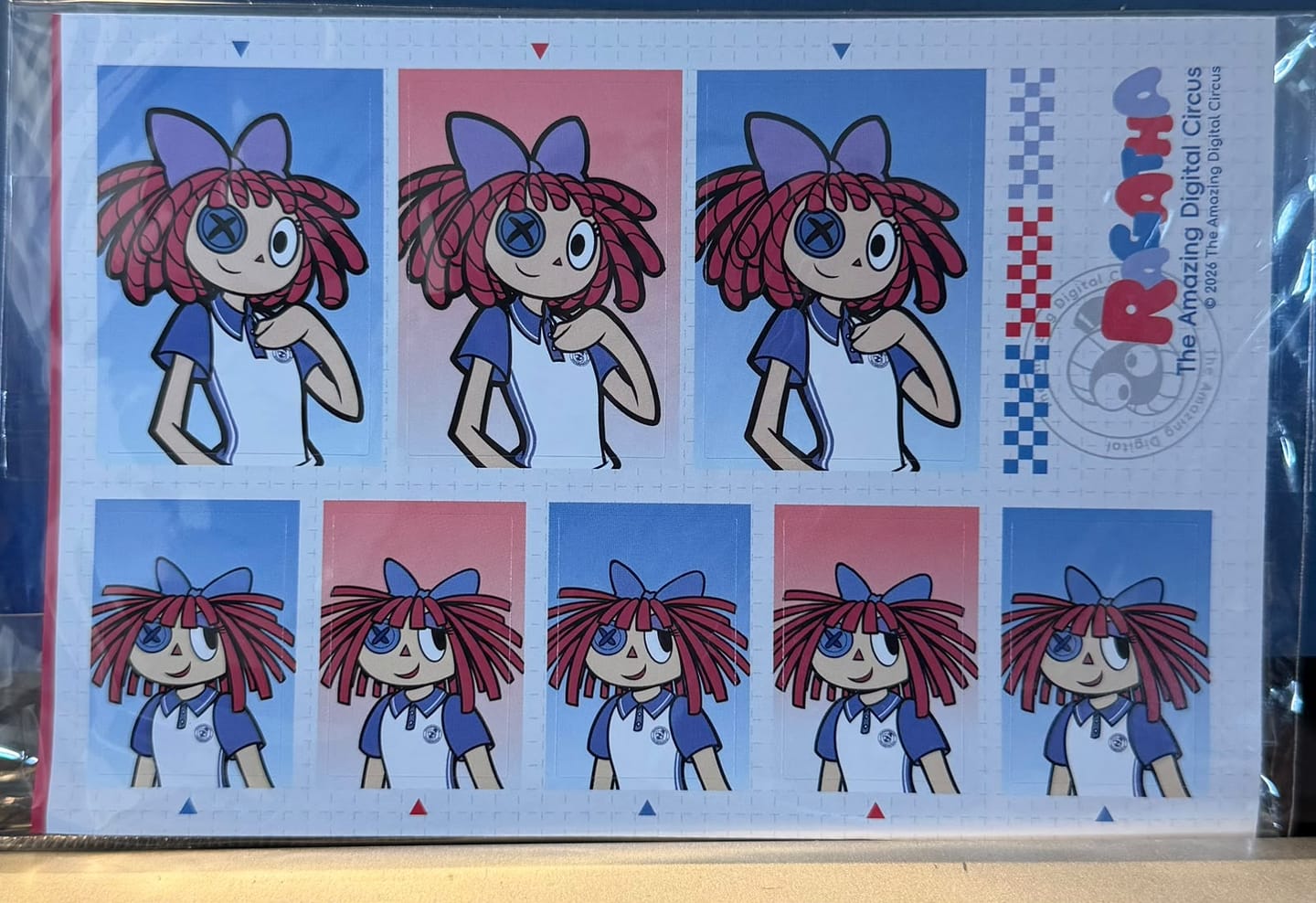 Customer photo review of 【Pre-Order】The Amazing Digital Circus × Action Beam - Campus Series ID-Photo Style Sticker Sheet