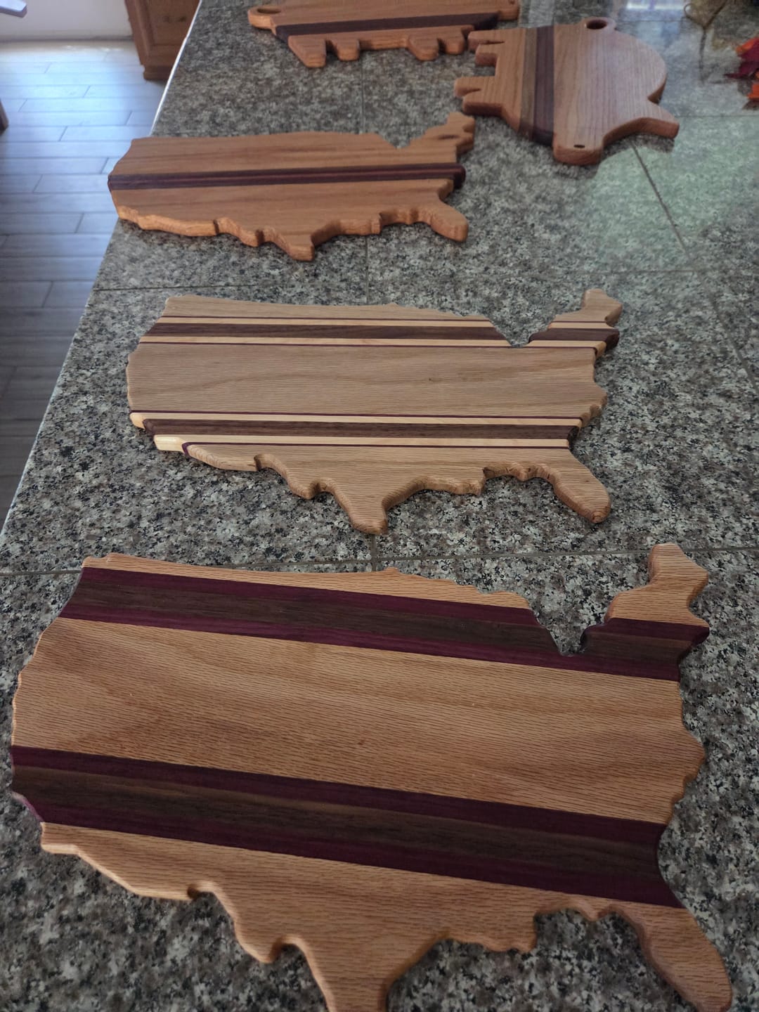 Customer photo review of 16x10.4" USA + Star Inlay Acrylic Router Template