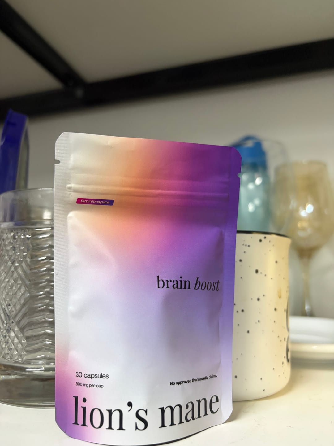 Customer photo review of Omnitropics™ Brain Boost Premium Lion's Mane (30 Capsules)