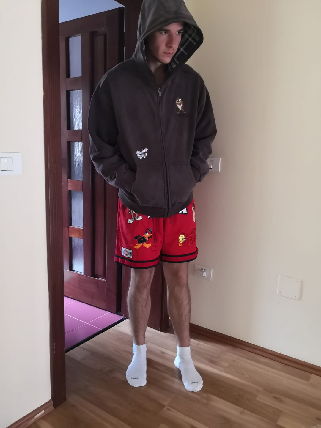 Customer photo review of 1071 - Looney Tunes Embroidered Patch Shorts