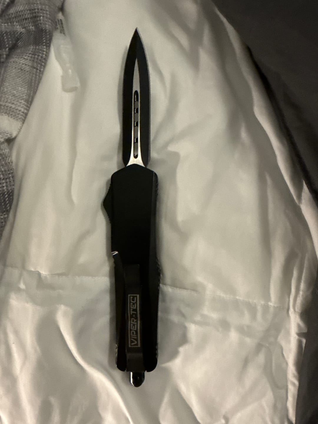 Customer photo review of Black Ghost OTF Knife (Multiple Blade Styles Available)
