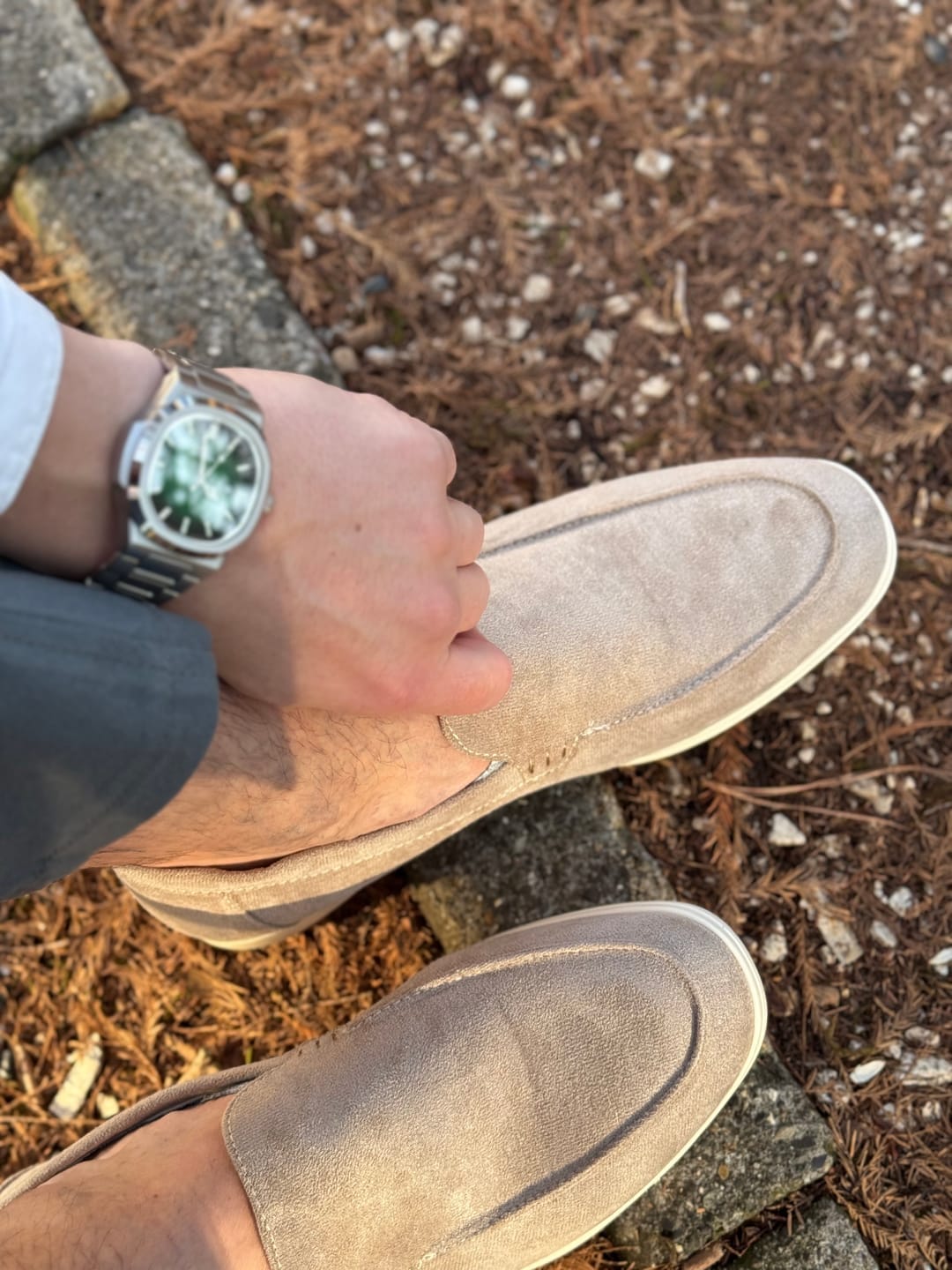 Customer photo review of Werenfield Premium Suede Loafers