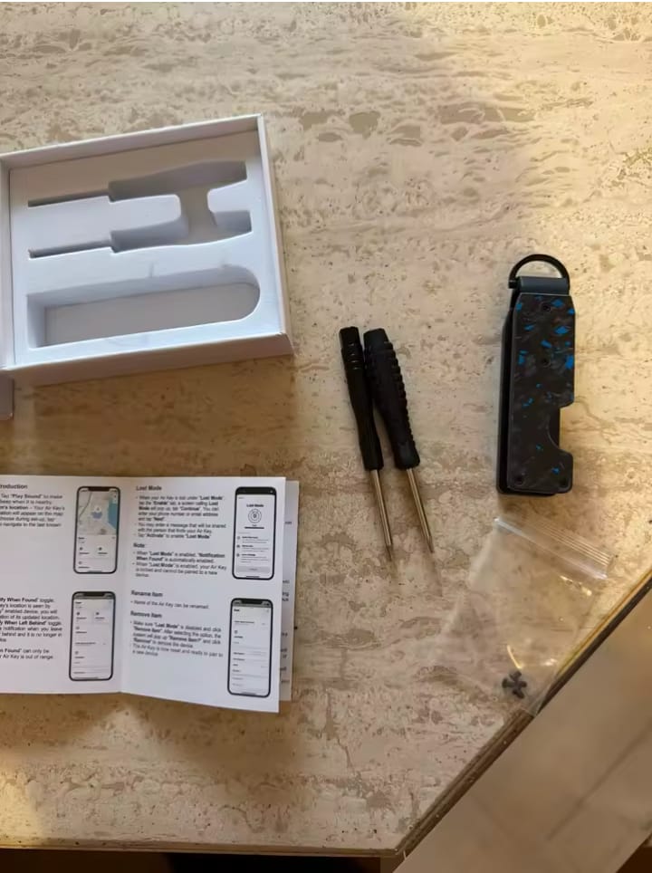 Customer photo review of Trakey – Smart Key Organizer