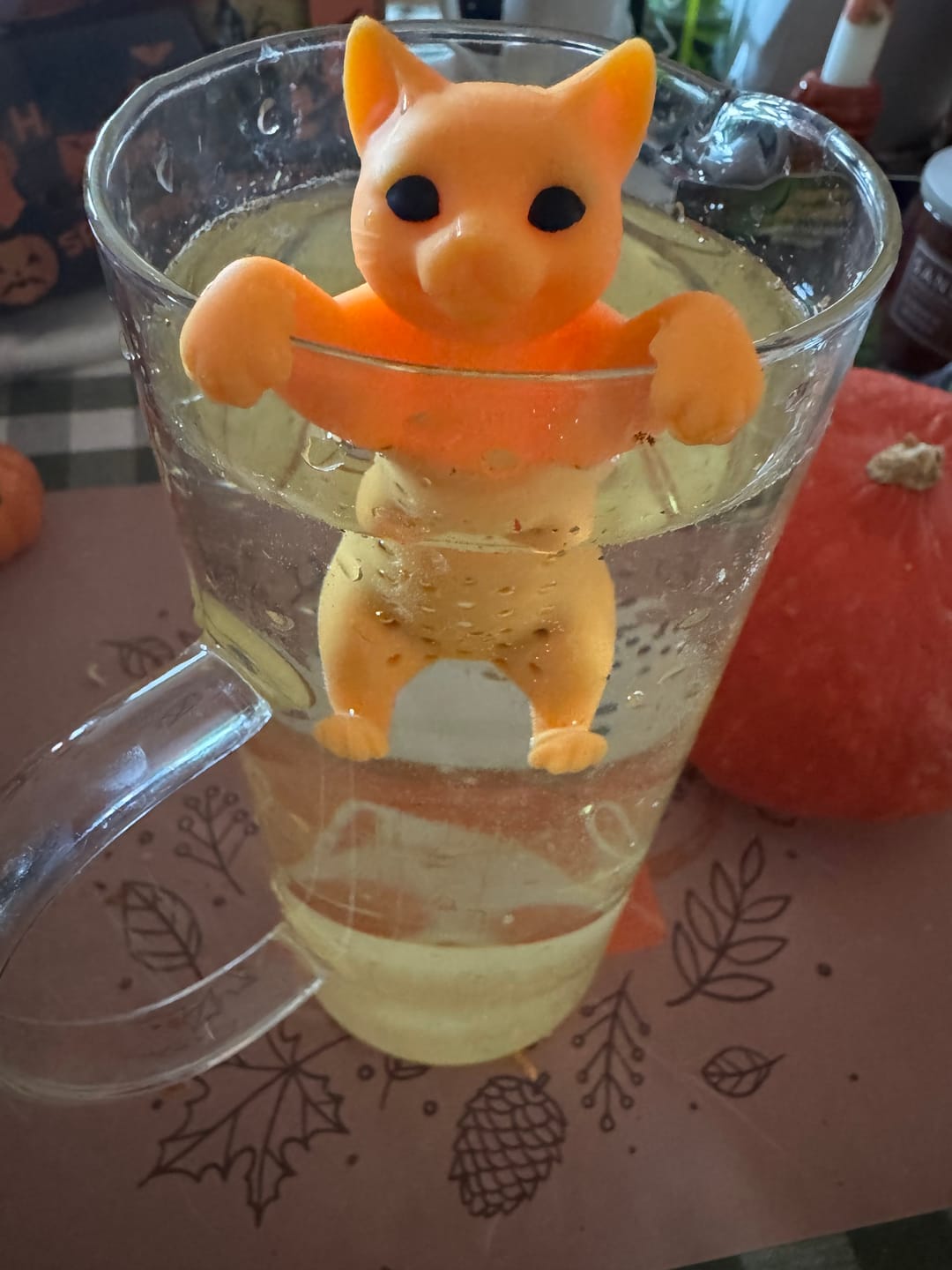 Customer photo review of Katze Tee-Ei zum Baden im Tee