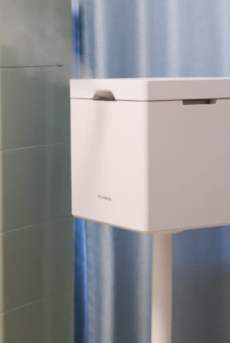 Customer photo review of 低温スチーム式ステンレス加湿器 Cube (X50)