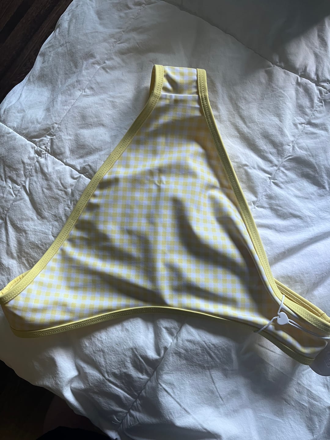 Customer photo review of JESSIE Gingham Lemonade Classic Bikini Bottom